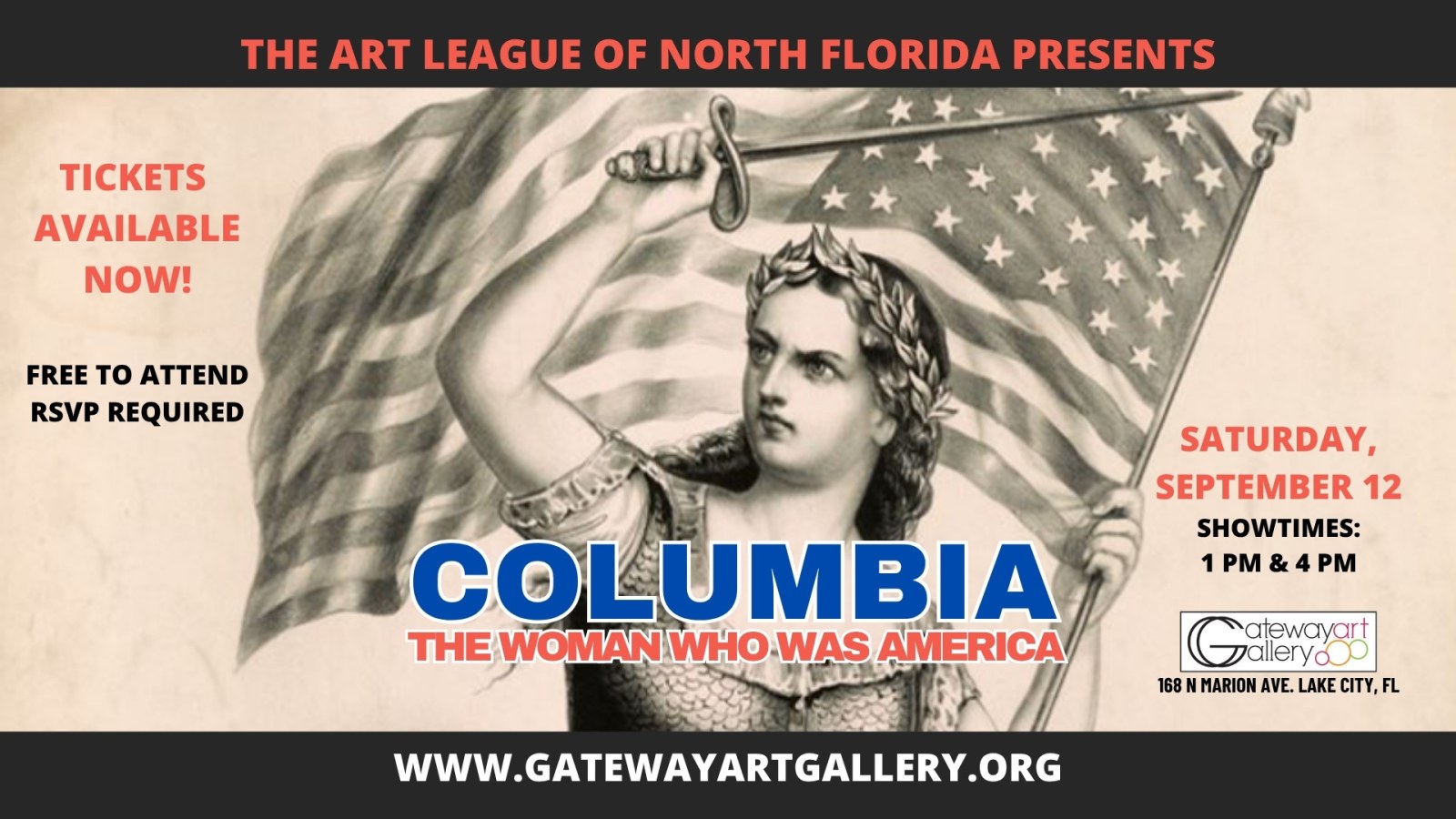 COLUMBIA Tickets available now!