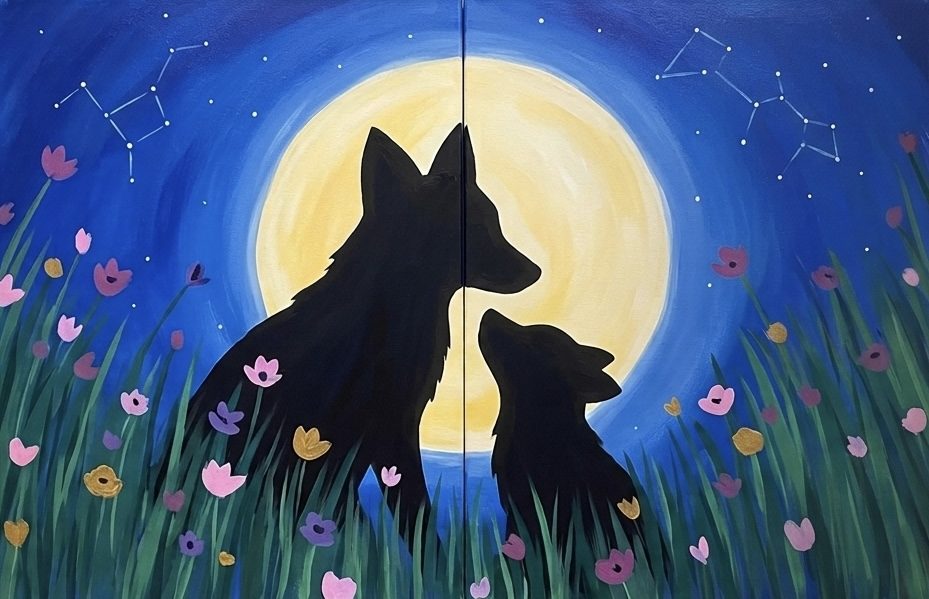 Mommy and Me: Starry Night Silhouettes