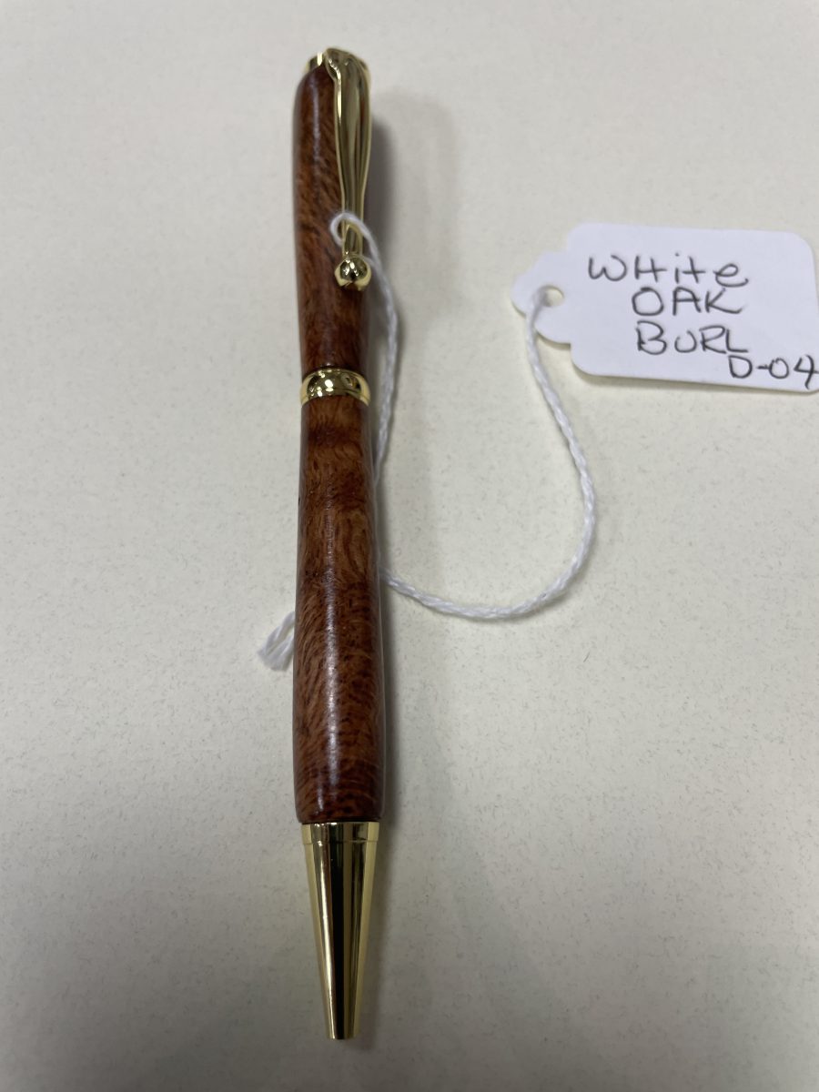 White Oak Burl Turned Pen